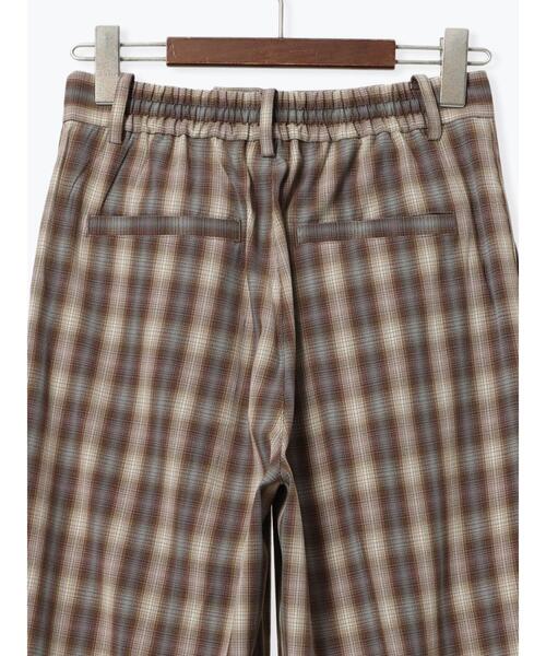 Te chichi（テチチ）の「チェックスラックス（セットアップ可）《2025Autumn catalog item》（その他パンツ・レディース・ブラウン/ブラック・F）」の4枚目の写真