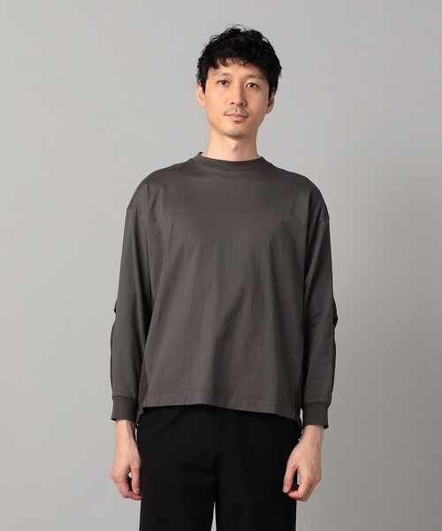 β MEN(ベータメン)の「異素材切替 ロンT(Tシャツ/カットソー・メンズ・ホワイト/チャコールグレー・M/L)」の17枚目の写真
