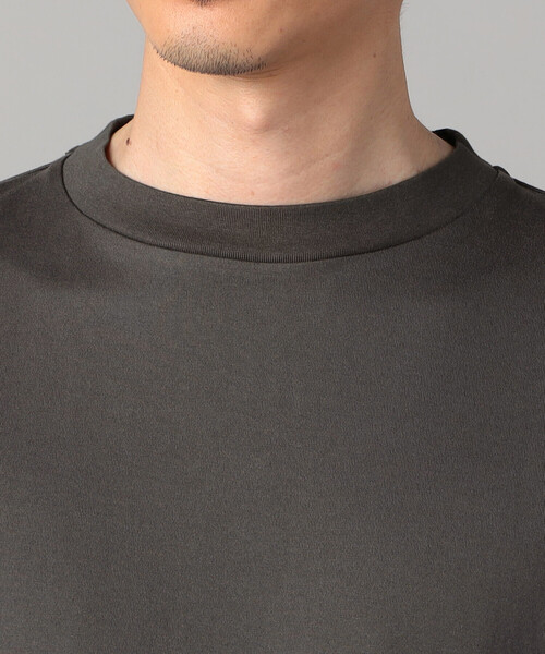 β MEN(ベータメン)の「異素材切替 ロンT(Tシャツ/カットソー・メンズ・ホワイト/チャコールグレー・M/L)」の8枚目の写真