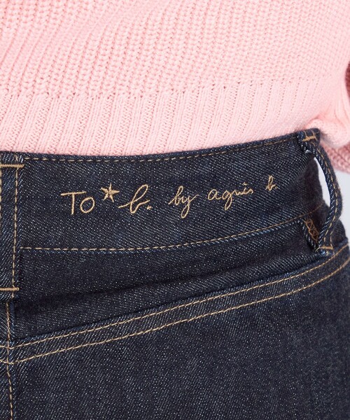 To b. by agnes b.(トゥービーバイアニエスベー)の「デニム ミニスカート(スカート・レディース・ネイビー・38/40/36)」の3枚目の写真