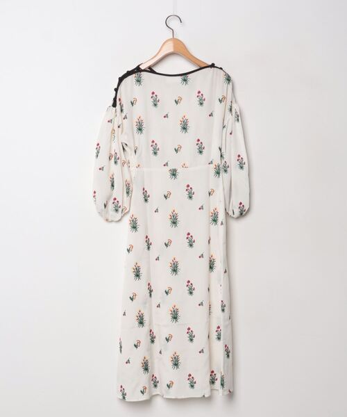 セール/ブランド古着】Pedicel Embroidery Puff Sleeve Dress 長袖