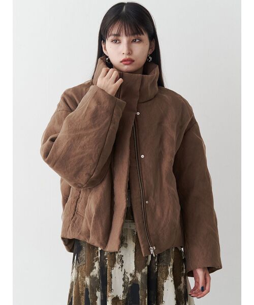 MURUA(ムルーア)の「シアーパディングブルゾン(ブルゾン・レディース・ブラウン/ブラック・FREE)」の17枚目の写真