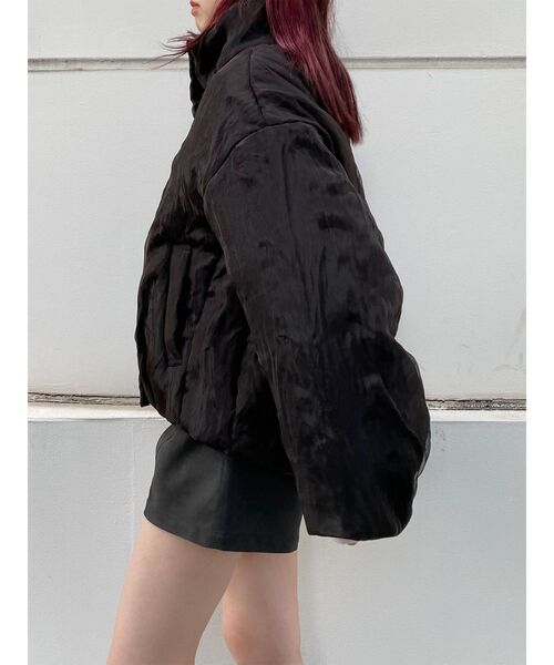 MURUA(ムルーア)の「シアーパディングブルゾン(ブルゾン・レディース・ブラウン/ブラック・FREE)」の16枚目の写真