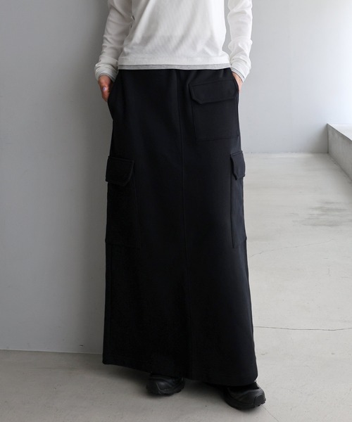 ANME（アンメ）の「スウェットカーゴタイトスカート（スカート・レディース・オートミール/ブラック・M/L）」の17枚目の写真