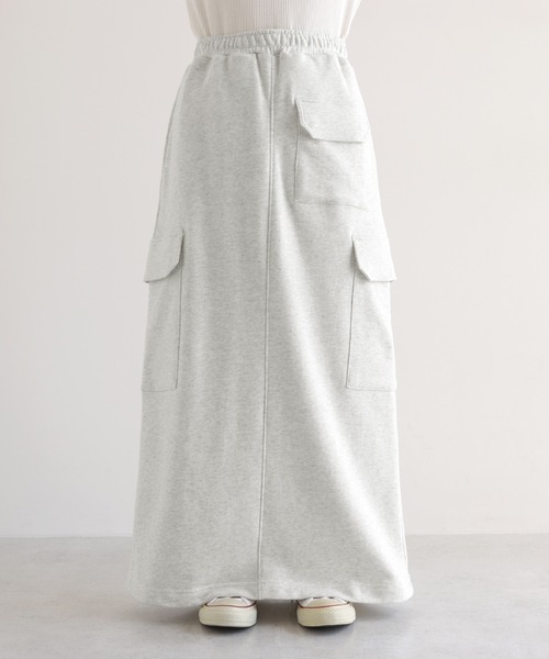 ANME（アンメ）の「スウェットカーゴタイトスカート（スカート・レディース・オートミール/ブラック・M/L）」の22枚目の写真