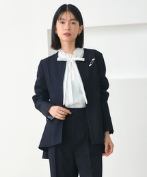 極美品☆BOTTEGA VENETセットアップ　ネイビー　フォーマル　高級感 極美品BOTTEGA VENETセットアップ ネイビー フォーマル 高級感