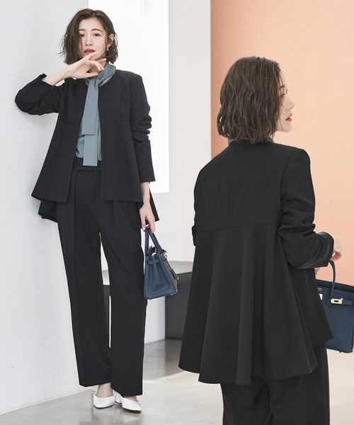 ストレッチ ｜ エレジョ スーツ ｜ レディース セットアップ パンツ
