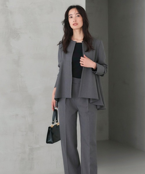 ストレッチ ｜ エレジョ スーツ ｜ レディース セットアップ パンツ