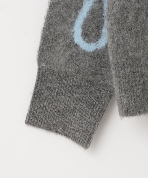 LOWRYS FARM（ローリーズファーム）の「ニュアンスラインニットプルオーバーＬＳ　600399（ニット/セーター・レディース・チャコールグレー/ライトグリーン/アイボリー・FREE）」の8枚目の写真