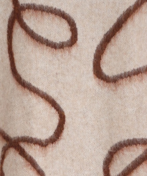 LOWRYS FARM（ローリーズファーム）の「ニュアンスラインニットプルオーバーＬＳ　600399（ニット/セーター・レディース・チャコールグレー/ライトグリーン/アイボリー・FREE）」の12枚目の写真