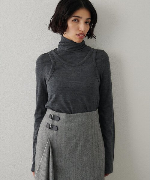 Whim Gazette（ウィムガゼット）の「タートルタンクプルオーバー（Tシャツ/カットソー・レディース・チャコールグレー/ネイビー・FREE）」の20枚目の写真