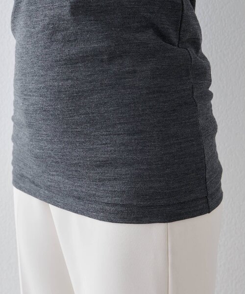 Whim Gazette（ウィムガゼット）の「タートルタンクプルオーバー（Tシャツ/カットソー・レディース・チャコールグレー/ネイビー・FREE）」の16枚目の写真