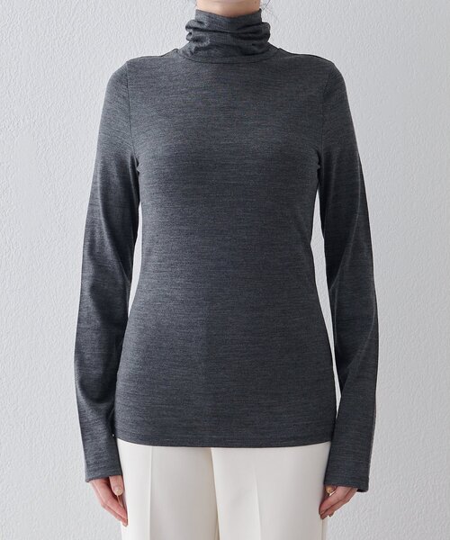 Whim Gazette（ウィムガゼット）の「タートルタンクプルオーバー（Tシャツ/カットソー・レディース・チャコールグレー/ネイビー・FREE）」の17枚目の写真