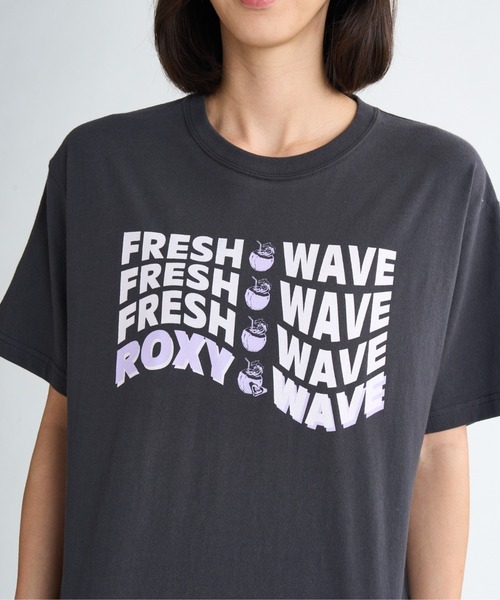 ROXY(ロキシー)の「FRESH WAVE TEE /ロキシーフロントプリント半袖Tシャツ(Tシャツ/カットソー・レディース・ブラック/ホワイト/ピンク/イエロー・X-LARGE/SMALL)」の19枚目の写真