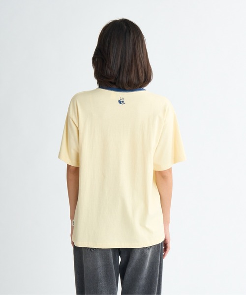 ROXY(ロキシー)の「FRESH WAVE TEE /ロキシーフロントプリント半袖Tシャツ(Tシャツ/カットソー・レディース・ブラック/ホワイト/ピンク/イエロー・X-LARGE/SMALL)」の9枚目の写真