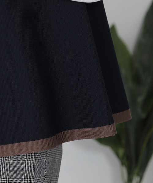 GALLORIA（ギャローリア）の「マシンウォッシャブル　ペプラムニットベスト（ベスト・レディース・チャコールグレー/ネイビー・LL/S/L/M）」の10枚目の写真