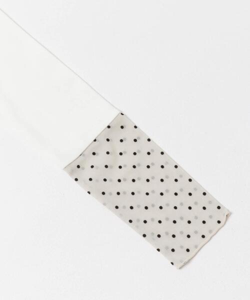 新品タグ付き　袖ドット柄切替ロングTシャツ　アーバンリサーチドアーズ　かぐれ 袖ドット柄切替ロングTシャツ（Tシャツ/カットソー）｜URBAN