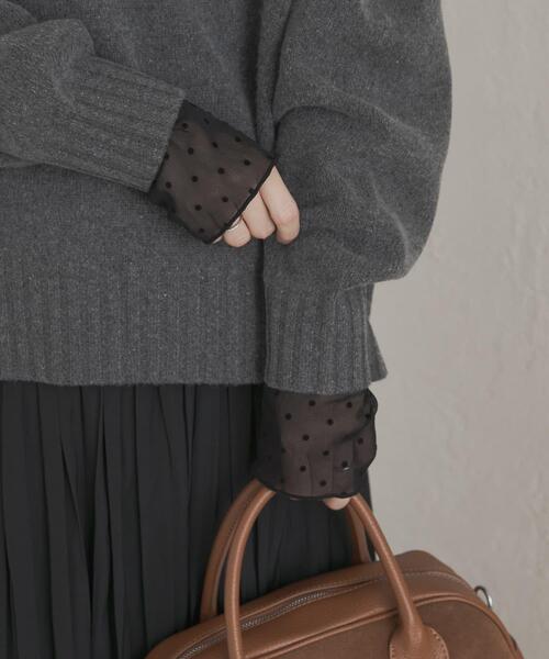 袖ドット柄切替ロングTシャツ（Tシャツ/カットソー）｜URBAN RESEARCH