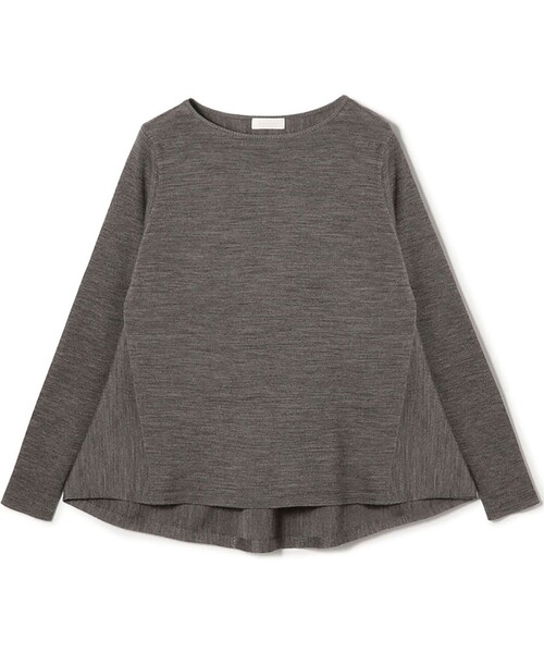 BALLSEY（ボールジィ）の「シルケットウール ワイドプルオーバー（ニット/セーター・レディース・ベージュ/ブラック/グレー・S）」の3枚目の写真