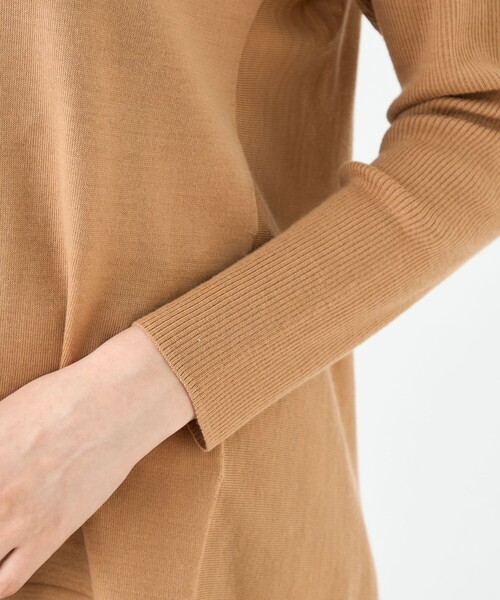 BALLSEY（ボールジィ）の「シルケットウール ワイドプルオーバー（ニット/セーター・レディース・ベージュ/ブラック/グレー・S）」の8枚目の写真