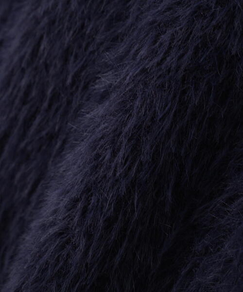 FREE'S MART（フリーズマート）の「◆〈ＭＦＭ〉ヘアリーペプラム金ボタンニットカーデ（ニット/セーター・レディース・グレー/ブラック/ネイビー/ピンク・FREE）」の10枚目の写真