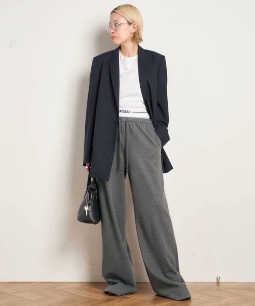 AP STUDIO（エーピーストゥディオ）の「【ROSSI/ロッシ】レイヤードコットンパンツ（その他パンツ・レディース・チャコールグレー・36/38）」の9枚目の写真
