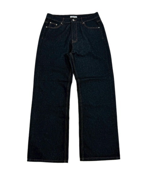 Chikashitsu +(チカシツプラス)の「【Chikashitsu +】semi wide rigid denim pants / 【チカシツプラス】セミワイドリジッドデニムパンツ(デニムパンツ・メンズ・ブルー/ブラック・S/M)」の16枚目の写真