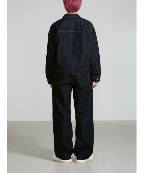 Chikashitsu +(チカシツプラス)の「【Chikashitsu +】semi wide rigid denim pants / 【チカシツプラス】セミワイドリジッドデニムパンツ(デニムパンツ・メンズ・ブルー/ブラック・S/M)」の15枚目の写真