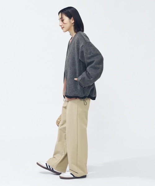 adidas(アディダス)の「【別注】アディダス adidas ラックスフロー オールデイズ ルーズフィット シャギー ニット カーディガ 限定コラボ(カーディガン/ボレロ・レディース・ベージュ/グレー・M/L/S/XL)」の15枚目の写真