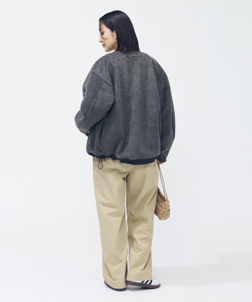 adidas(アディダス)の「【別注】アディダス adidas ラックスフロー オールデイズ ルーズフィット シャギー ニット カーディガ 限定コラボ(カーディガン/ボレロ・レディース・ベージュ/グレー・M/L/S/XL)」の16枚目の写真