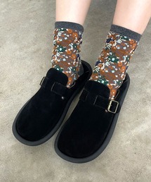 CRB（シーアールビー）の「フェイクスウェードベルトシューズ（スリッポン）」