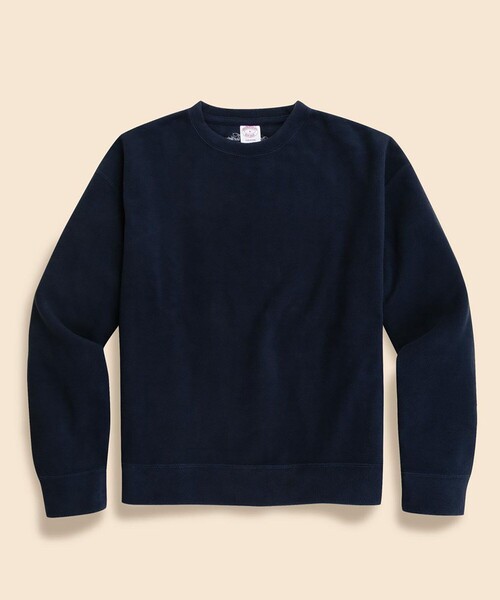 BROOKS BROTHERS（ブルックスブラザーズ）の「ポリエステル　フリース　クルーネックプルオーバー（スウェット・メンズ・グレー/ブラウン/ネイビー・LARGE/MEDIUM/SMALL）」の3枚目の写真