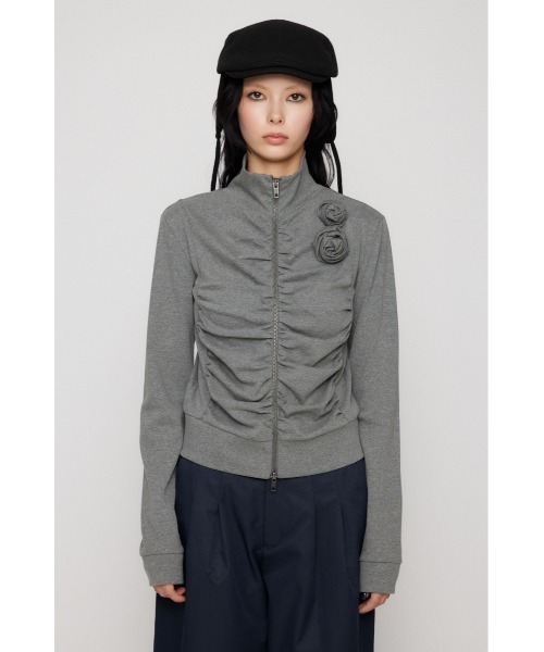 FRONT ZIP GATHER トップス（Tシャツ/カットソー）｜LAGUA GEM