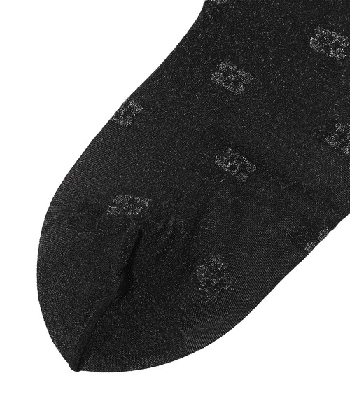 GANNI(ガニー)の「GANNI Butterfly Lace Tight Glitter A6298(ソックス/靴下・レディース・ブラック・SMALL)」の4枚目の写真