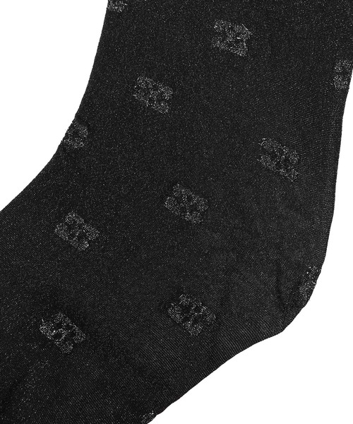 GANNI(ガニー)の「GANNI Butterfly Lace Tight Glitter A6298(ソックス/靴下・レディース・ブラック・SMALL)」の5枚目の写真