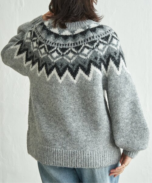VENCEEXCHANGE(ヴァンスエクスチェンジ)の「ノルディックニットプルオーバー(ニット/セーター・レディース・グレー/ネイビー/ブラウン・FREE)」の9枚目の写真