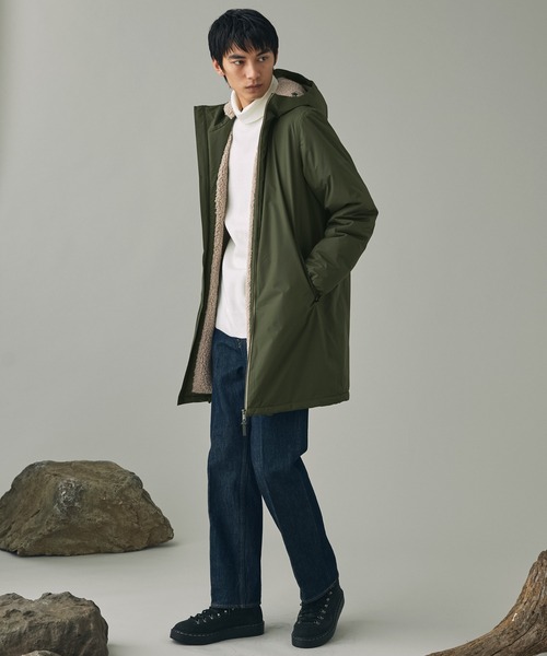 AIGLE(エーグル)の「【RainPack Warm】透湿防水 レインパックウォーム ボアロングジャケット(ダウンジャケット/コート・レディース・ブラック/モスグリーン/ダークネイビー/ピンク・XXL/L/S/M)」の21枚目の写真