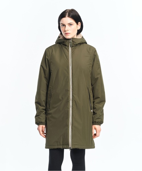 AIGLE(エーグル)の「【RainPack Warm】透湿防水 レインパックウォーム ボアロングジャケット(ダウンジャケット/コート・レディース・ブラック/モスグリーン/ダークネイビー/ピンク・XXL/L/S/M)」の19枚目の写真