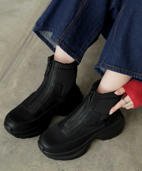 Bulue.（ブルー）の「【Bulue.】スニーカースノーブーツ（ブーツ・レディース・ブラック・37/38/39/40）」の10枚目の写真