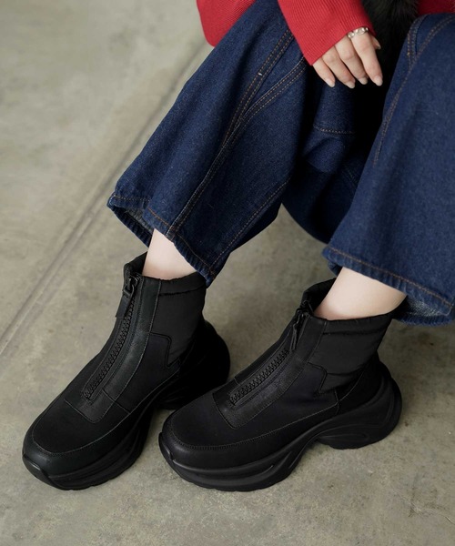 Bulue.（ブルー）の「【Bulue.】スニーカースノーブーツ（ブーツ・レディース・ブラック・37/38/39/40）」の5枚目の写真