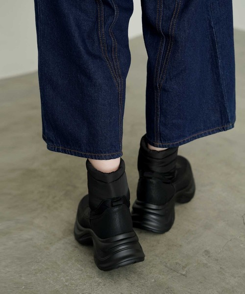 Bulue.（ブルー）の「【Bulue.】スニーカースノーブーツ（ブーツ・レディース・ブラック・37/38/39/40）」の3枚目の写真