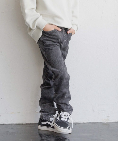 GLOBAL WORK（グローバルワーク）の「あったかスゴラクストレッチスリムパンツ/581229（デニムパンツ・キッズ・ブラック/ブラック系その他/ブルー・130cm/140cm/150cm/160cm）」の9枚目の写真