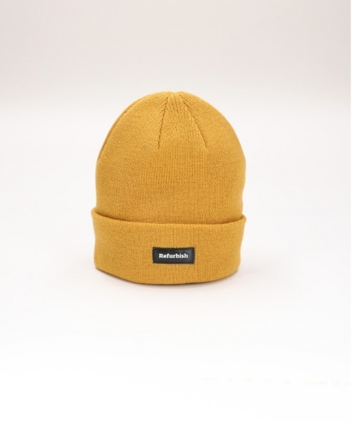 Right-on(ライトオン)の「【Refurbish】ロゴ付ニットワッチ(アクリル100%/おしゃれ/保温性/お子様用/カラーバリエーション豊富)(ニットキャップ/ビーニー・キッズ・ブラック/ライトグレー/イエロー・フリー)」の3枚目の写真