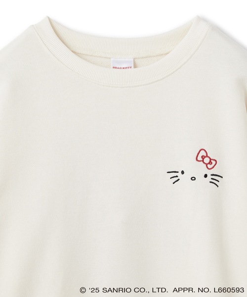 sanrio(サンリオ)の「【sanrio characters】HELLO KITTY/ハローキティ裏毛ドロップショルダープリントスウェットプルオーバー《サンリオキャラクターズ》(スウェット・レディース・ブラック/アイボリー・LL/L/M)」の10枚目の写真