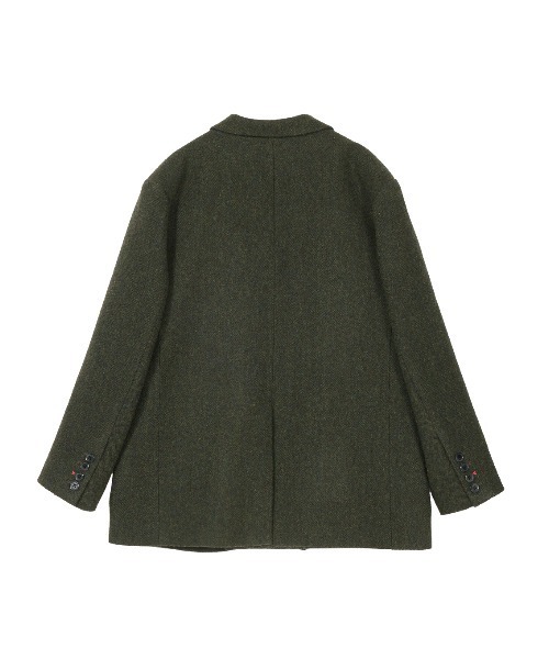 ELCHELE(エルチェレ)の「TAILORED PROM JACKET(テーラードジャケット・レディース・ダークウッド/モスグリーン・38/36)」の3枚目の写真