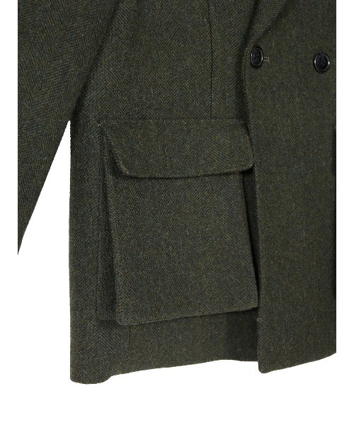 ELCHELE(エルチェレ)の「TAILORED PROM JACKET(テーラードジャケット・レディース・ダークウッド/モスグリーン・38/36)」の9枚目の写真