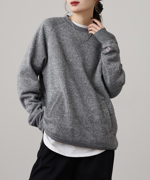 JEMORGAN(ジェーイーモーガン)の「JEMORGAN ニットフリースラグランクルー(スウェット・メンズ・マルチ/グレー/チャコール・M/XL/L)」の22枚目の写真