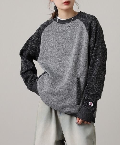 JEMORGAN(ジェーイーモーガン)の「JEMORGAN ニットフリースラグランクルー(スウェット・メンズ・マルチ/グレー/チャコール・M/XL/L)」の6枚目の写真