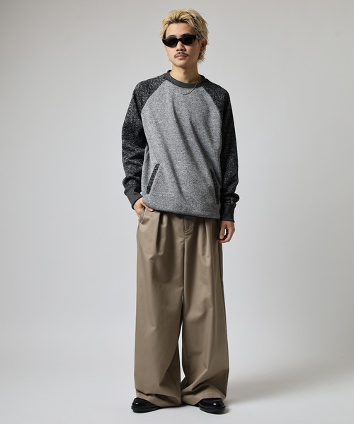 JEMORGAN(ジェーイーモーガン)の「JEMORGAN ニットフリースラグランクルー(スウェット・メンズ・マルチ/グレー/チャコール・M/XL/L)」の12枚目の写真