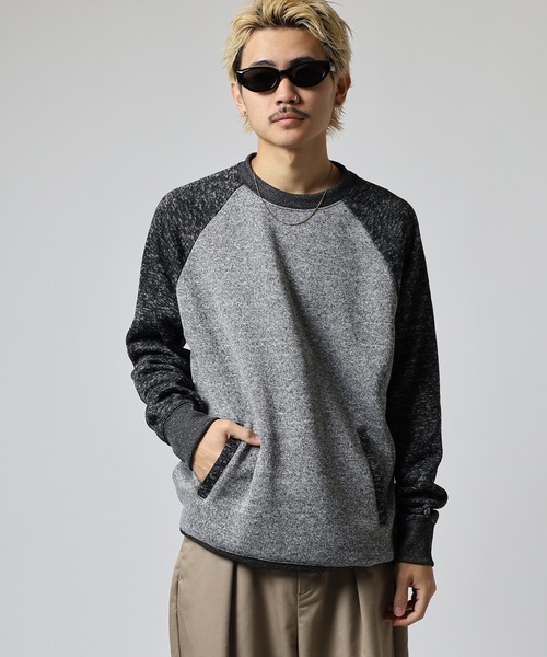 JEMORGAN(ジェーイーモーガン)の「JEMORGAN ニットフリースラグランクルー(スウェット・メンズ・マルチ/グレー/チャコール・M/XL/L)」の10枚目の写真